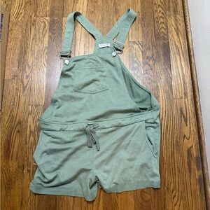 Green Women's Overall Shorts